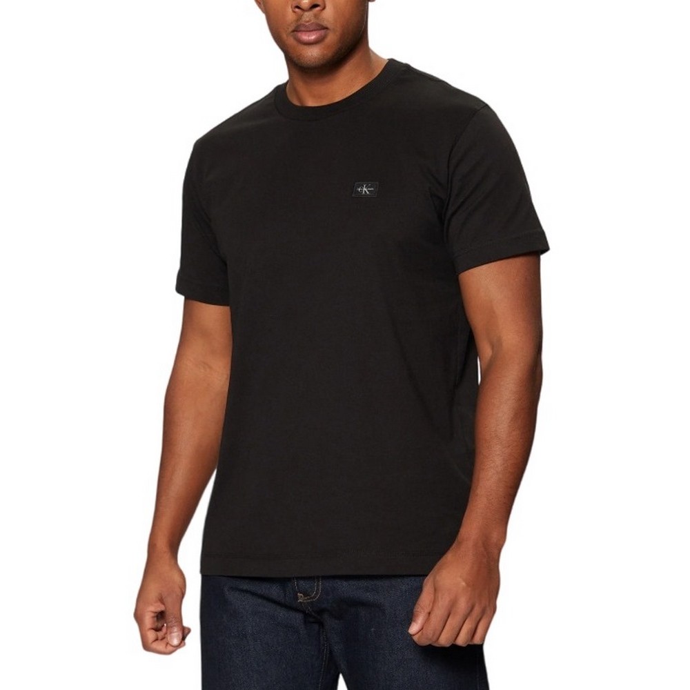 CALVIN KLEIN JEANS WOVEN LABEL REGULAR TEE T-SHIRT ΜΠΛΟΥΖΑ ΑΝΔΡΙΚΗ BLACK