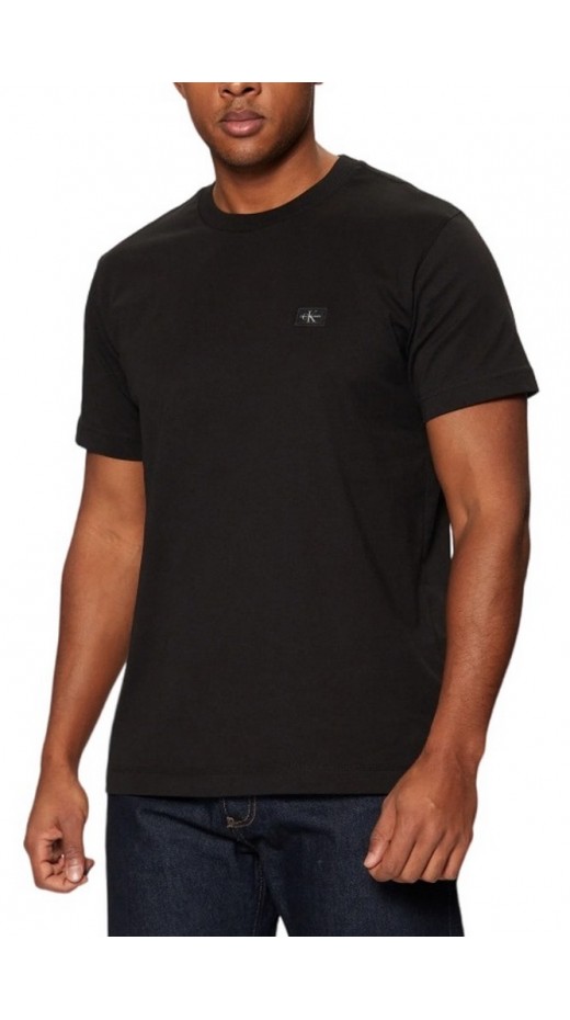 CALVIN KLEIN JEANS WOVEN LABEL REGULAR TEE T-SHIRT ΜΠΛΟΥΖΑ ΑΝΔΡΙΚΗ BLACK