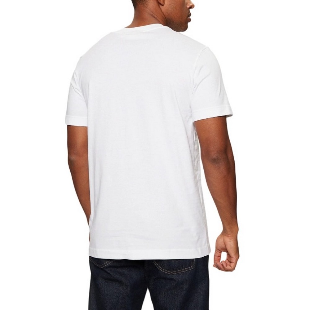 CALVIN KLEIN JEANS WOVEN LABEL REGULAR TEE T-SHIRT ΜΠΛΟΥΖΑ ΑΝΔΡΙΚΗ BRIGHT WHITE