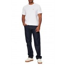 CALVIN KLEIN JEANS WOVEN LABEL REGULAR TEE T-SHIRT ΜΠΛΟΥΖΑ ΑΝΔΡΙΚΗ BRIGHT WHITE