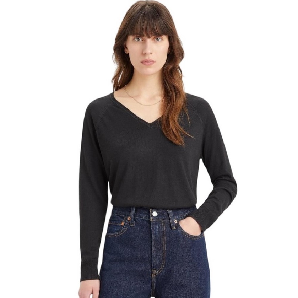 LEVIS PETAL VNECK SWEATER A85020001 ΜΠΛΟΥΖΑ ΓΥΝΑΙΚΕΙΑ BLACK