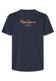 PEPE JEANS LONDON DROP 1 EGGOT-SHIRT ΜΠΛΟΥΖΑ ΑΝΔΡΙΚΗ DULWICH BLUE