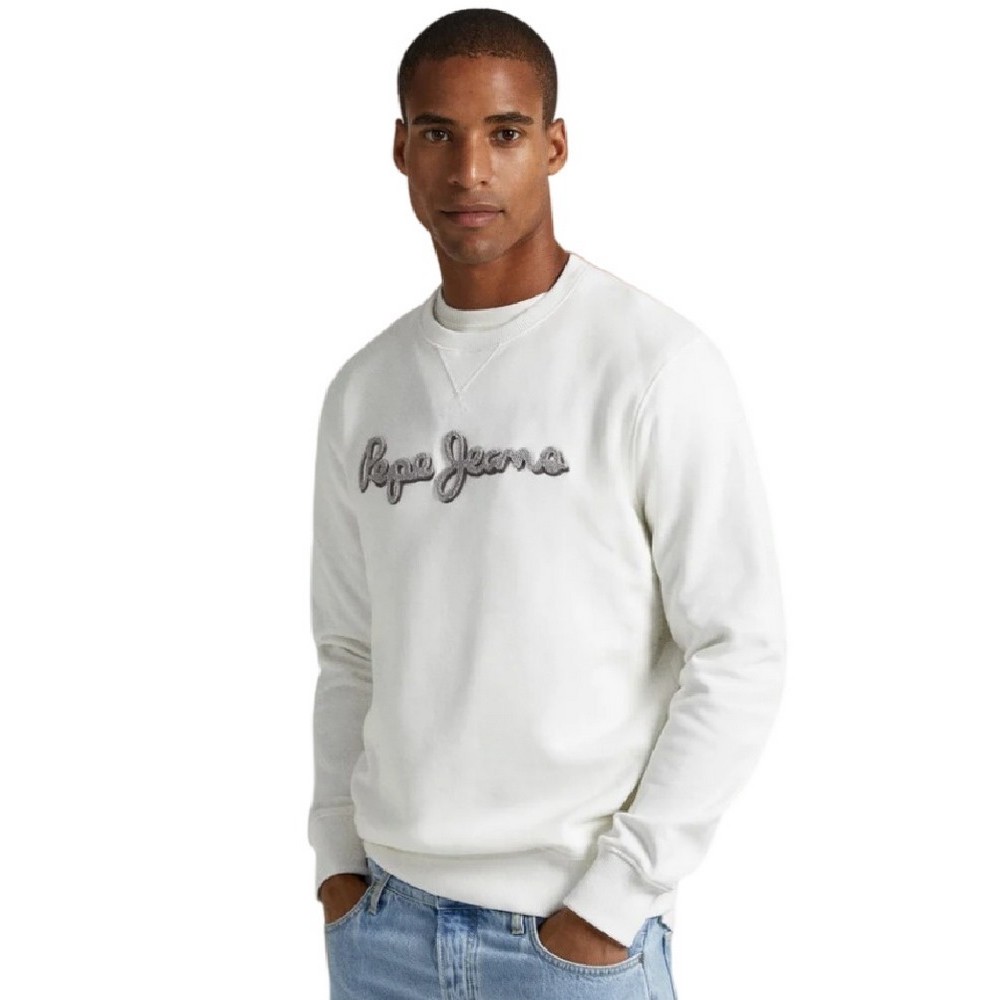 PEPE JEANS E2 DROP 2B RYAN CREW ΦΟΥΤΕΡ ΑΝΔΡΙΚΟ WHITE