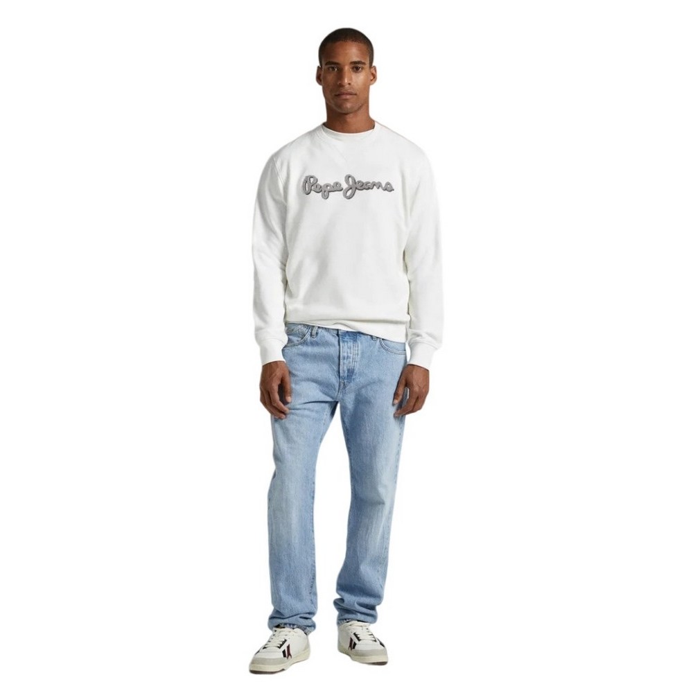 PEPE JEANS E2 DROP 2B RYAN CREW ΦΟΥΤΕΡ ΑΝΔΡΙΚΟ WHITE