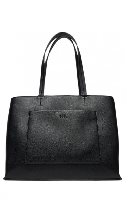 CALVIN KLEIN  DAILY MEDIUM TOTE PEBBLE ΤΣΑΝΤΑ ΓΥΝΑΙΚΕΙΑ BLACK