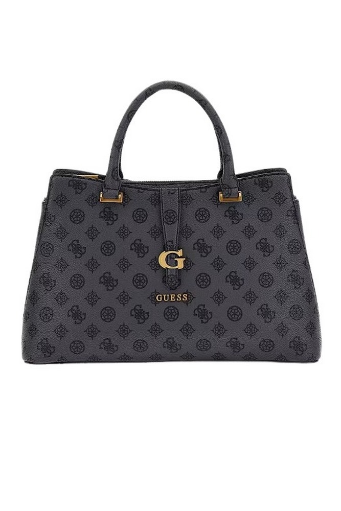 GUESS KUBA TRI COMPARTMENT SATCHEL ΤΣΑΝΤΑ ΓΥΝΑΙΚΕΙΑ GREY