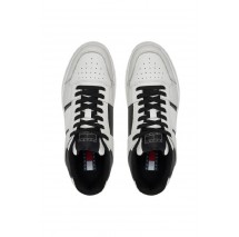 TOMMY JEANS THE BROOKLYN FLATFORM ΠΑΠΟΥΤΣΙ ΓΥΝΑΙΚΕΙΟ WHITE/BLACK