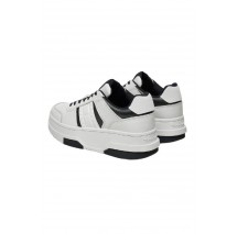 TOMMY JEANS THE BROOKLYN FLATFORM ΠΑΠΟΥΤΣΙ ΓΥΝΑΙΚΕΙΟ WHITE/BLACK