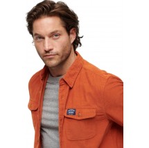 D2 OVIN CORDUROY WORKWEAR SHIRT ΠΟΥΚΑΜΙΣΟ ΑΝΔΡΙΚΟ ORANGE