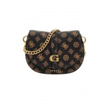 GUESS KUBA MINI CROSSBODY FLAP ΤΣΑΝΤΑ ΓΥΝΑΙΚΕΙΑ MOCHA