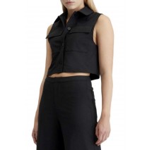 CALVIN KLEIN JEANS KNIT VEST ΓΙΛΕΚΟ ΓΥΝΑΙΚΕΙΟ BLACK