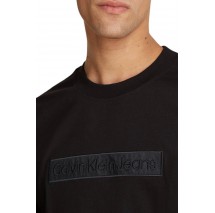 CALVIN KLEIN JEANS EMBROIDERED BOX TEE ΜΠΛΟΥΖΑ ΑΝΔΡΙΚΗ BLACK