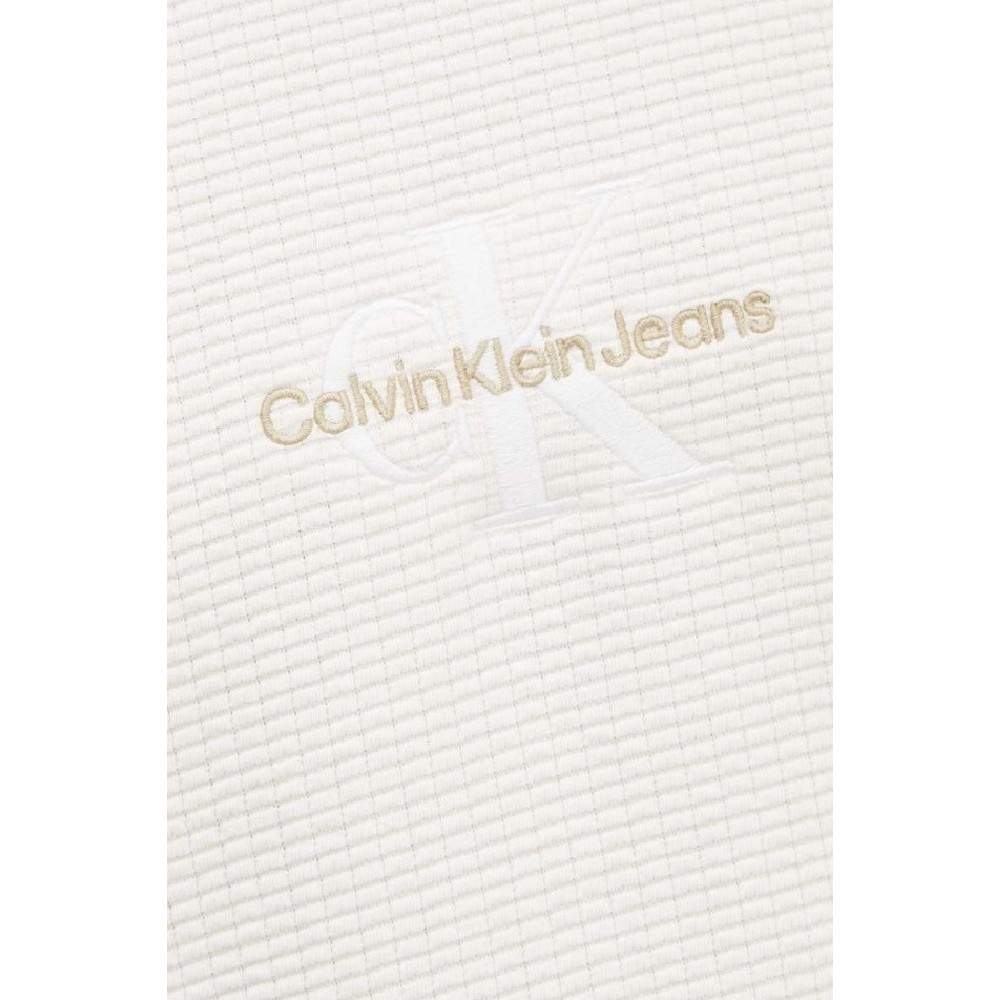 CALVIN KLEIN JEANS CITY GRID SS TEE T-SHIRT ΜΠΛΟΥΖΑ ΑΝΔΡΙΚΗ IVORY