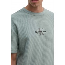 CALVIN KLEIN JEANS CITY GRID SS TEE T-SHIRT ΜΠΛΟΥΖΑ ΑΝΔΡΙΚΗ SLATE GRAY