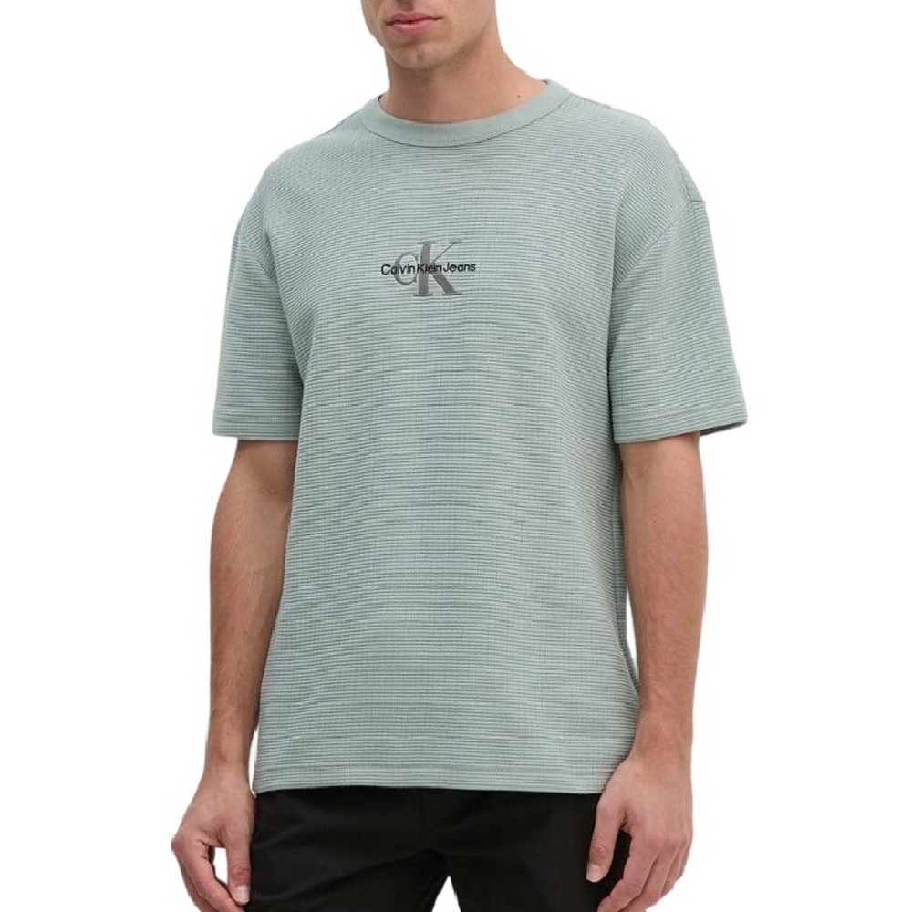 CALVIN KLEIN JEANS CITY GRID SS TEE T-SHIRT ΜΠΛΟΥΖΑ ΑΝΔΡΙΚΗ SLATE GRAY