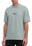 CALVIN KLEIN JEANS CITY GRID SS TEE T-SHIRT ΜΠΛΟΥΖΑ ΑΝΔΡΙΚΗ SLATE GRAY