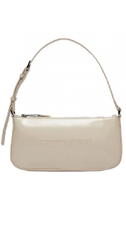 TOMMY HILFIGER TJW ESS MUST SHOULDER SEASONAL ΤΣΑΝΤΑ ΓΥΝΑΙΚΕΙΑ ECRU