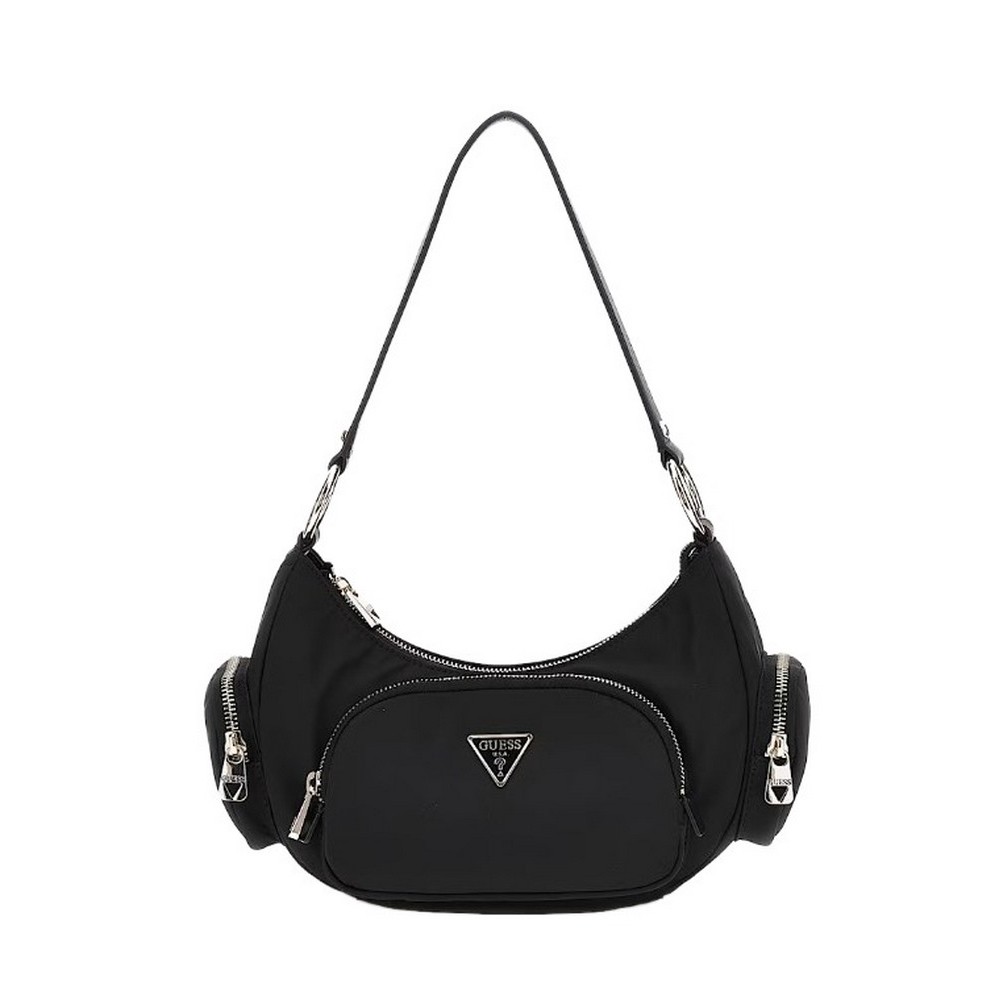 GUESS ECO GEMMA SHOULDER BAG ΤΣΑΝΤΑ ΓΥΝΑΙΚΕΙΑ BLACK