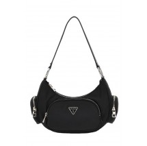 GUESS ECO GEMMA SHOULDER BAG ΤΣΑΝΤΑ ΓΥΝΑΙΚΕΙΑ BLACK