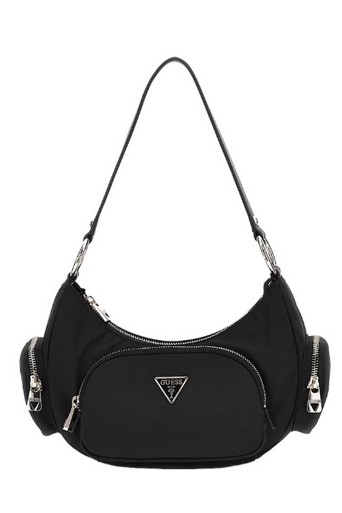 GUESS ECO GEMMA SHOULDER BAG ΤΣΑΝΤΑ ΓΥΝΑΙΚΕΙΑ BLACK