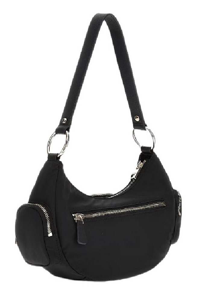 GUESS ECO GEMMA SHOULDER BAG ΤΣΑΝΤΑ ΓΥΝΑΙΚΕΙΑ BLACK