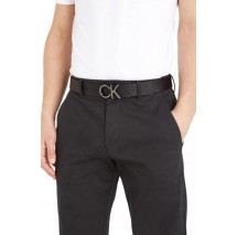 CALVIN KLEIN ADJ/REV CK METAL BOMBE PB 35MM ΖΩΝΗ ΑΝΔΡΙΚΗ BLACK/BROWN