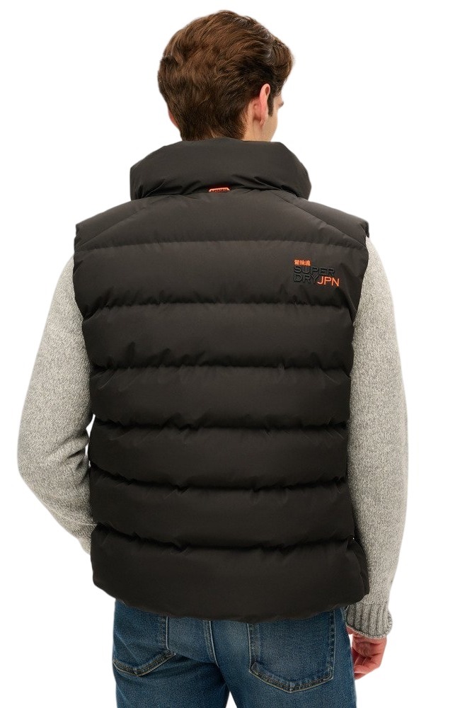 SUPERDRY D2 SDCD SPORTS PUFFER GILET ΓΙΛΕΚΟ  ΜΠΟΥΦΑΝ ΑΝΔΡΙΚΟ BLACK