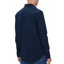 TOMMY JEANS ENTRY SLIM POPLIN SHIRT ΠΟΥΚΑΜΙΣΟ ΑΝΔΡΙΚΟ DARK NAVY