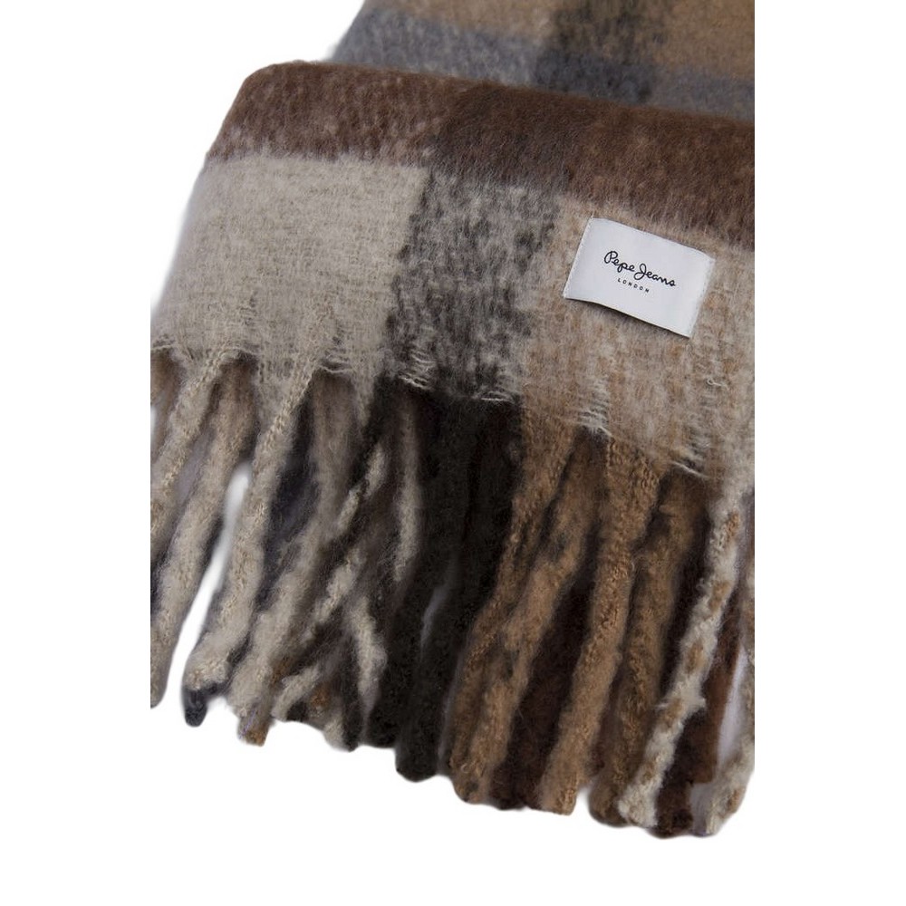 PEPE JEANS LONDON DROP 4 YAIZA SCARF ΚΑΣΚΟΛ ΓΥΝΑΙΚΕΙΟ BROWN