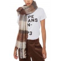 PEPE JEANS LONDON DROP 4 YAIZA SCARF ΚΑΣΚΟΛ ΓΥΝΑΙΚΕΙΟ BROWN