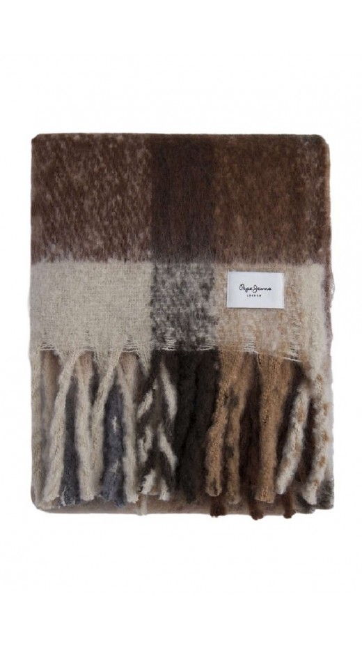 PEPE JEANS LONDON DROP 4 YAIZA SCARF ΚΑΣΚΟΛ ΓΥΝΑΙΚΕΙΟ BROWN