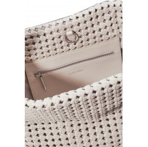 CALVIN KLEIN BRAIDED MEDIUM SHOPPER ΤΣΑΝΤΑ ΓΥΝΑΙΚΕΙΑ BEIGE