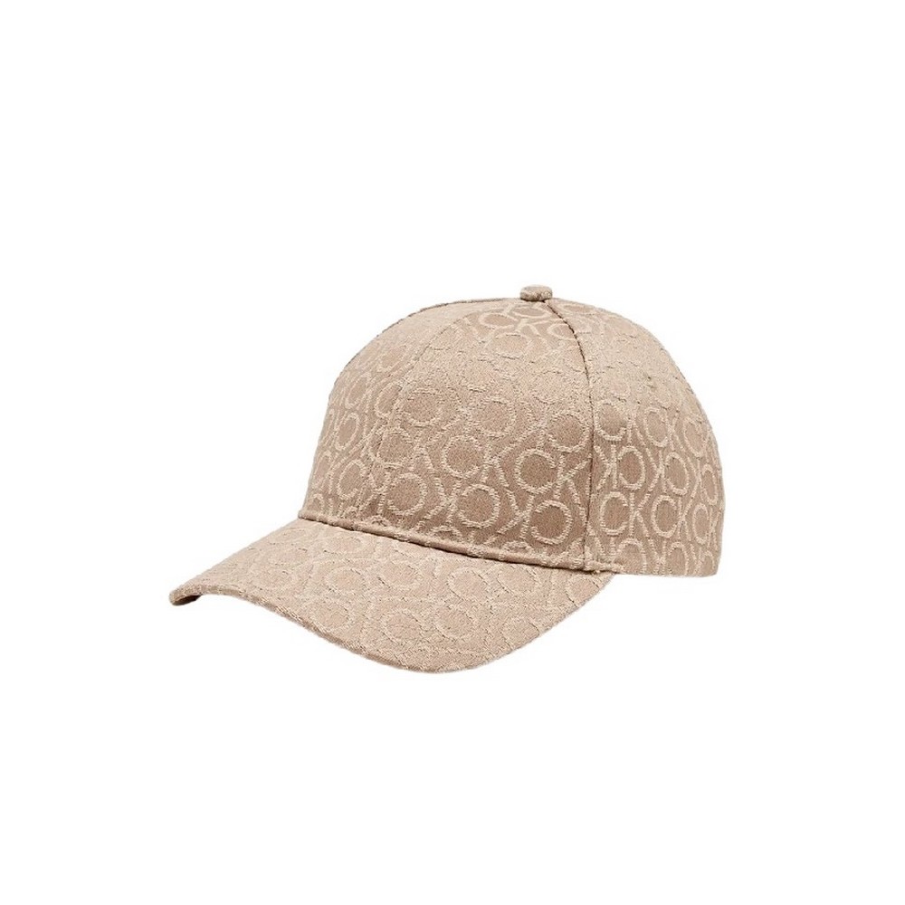 CALVIN KLEIN MONOGRAM JACQUARD CAP ΚΑΠΕΛΟ ΓΥΝΑΙΚΕΙΟ BEIGE