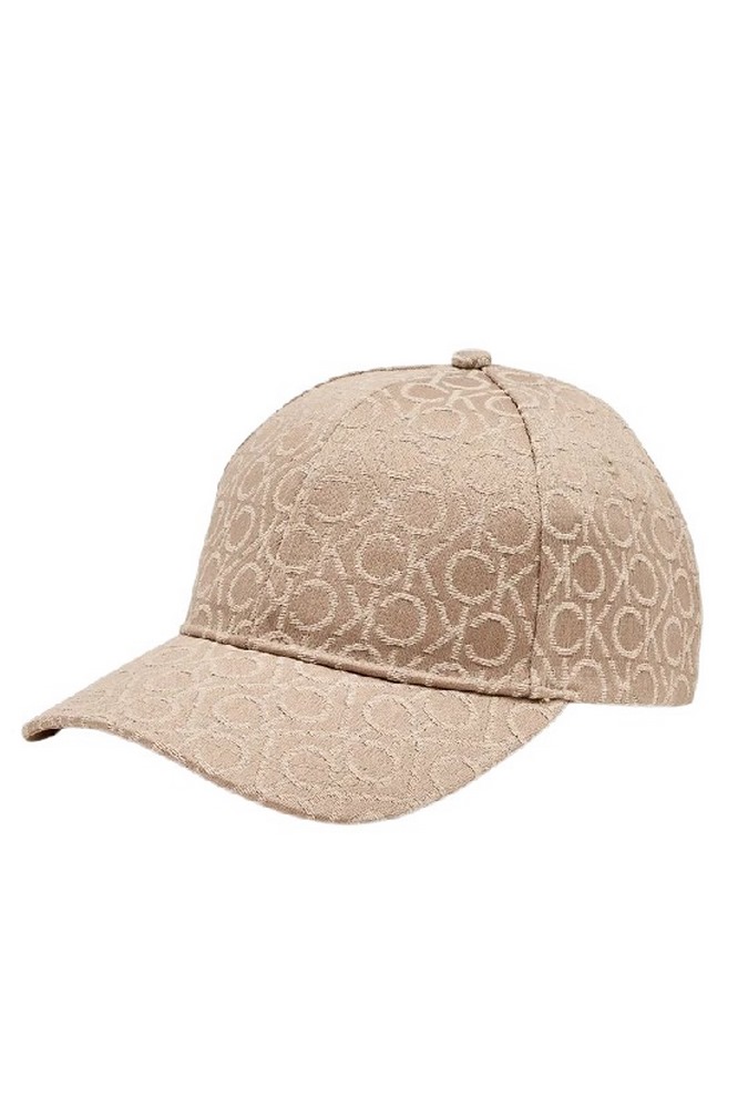 CALVIN KLEIN MONOGRAM JACQUARD CAP ΚΑΠΕΛΟ ΓΥΝΑΙΚΕΙΟ BEIGE