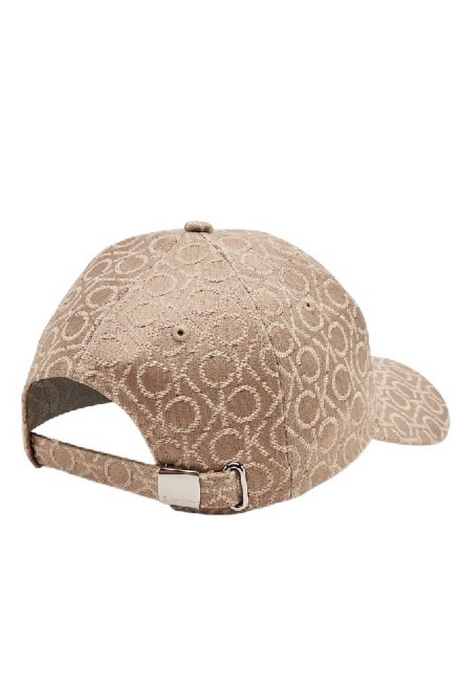 CALVIN KLEIN MONOGRAM JACQUARD CAP ΚΑΠΕΛΟ ΓΥΝΑΙΚΕΙΟ BEIGE