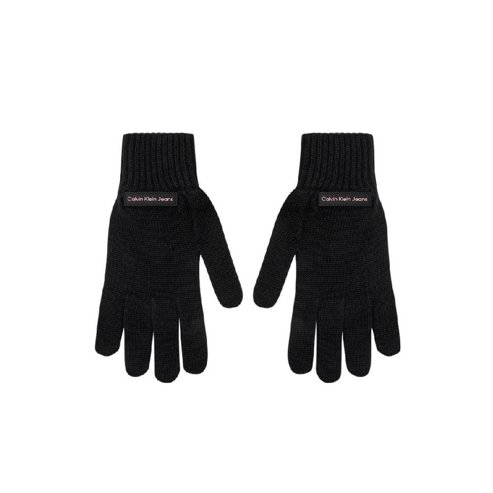 CALVIN KLEIN JEANS INST PATCH GLOVES ΓΑΝΤΙΑ ΓΥΝΑΙΚΕΙΑ BLACK