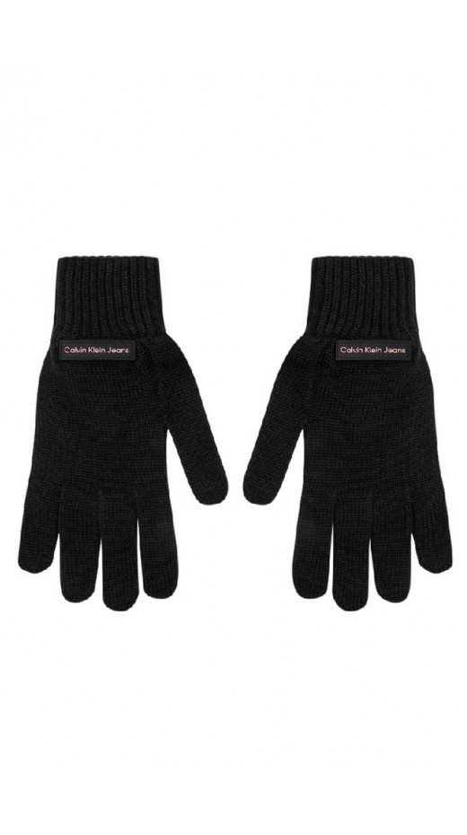 CALVIN KLEIN JEANS INST PATCH GLOVES ΓΑΝΤΙΑ ΓΥΝΑΙΚΕΙΑ BLACK