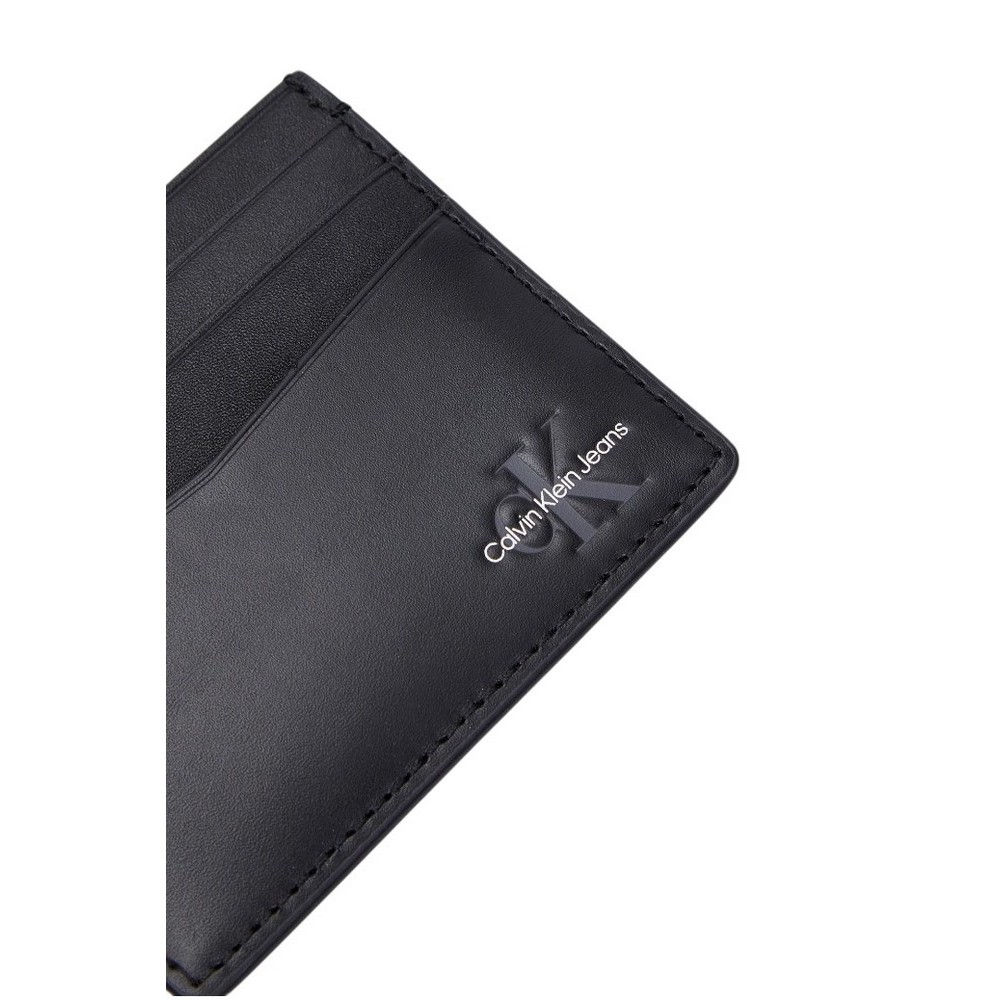 CALVIN KLEIN JEANS MONOGRAM SOFT CARDCASE 6CC ΠΟΡΤΟΦΟΛΙ ΓΙΑ ΚΑΡΤΕΣ ΑΝΔΡΙΚΟ BLACK