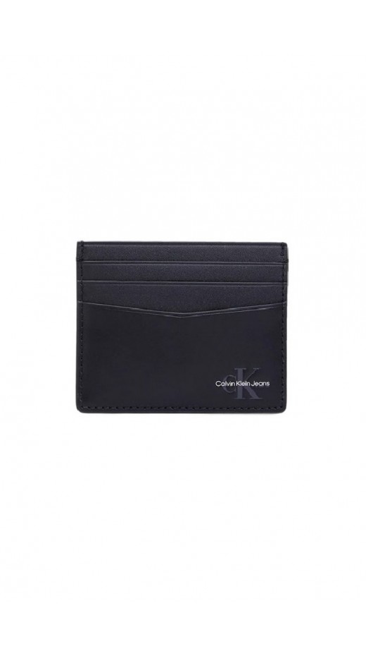 CALVIN KLEIN JEANS MONOGRAM SOFT CARDCASE 6CC ΠΟΡΤΟΦΟΛΙ ΓΙΑ ΚΑΡΤΕΣ ΑΝΔΡΙΚΟ BLACK