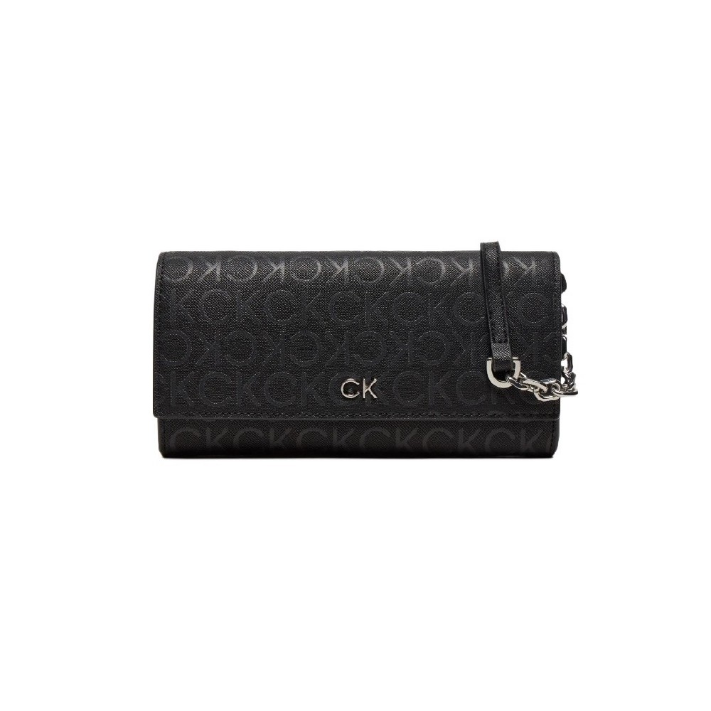 CALVIN KLEIN  DAILY LG TRIFOLD XBODY MONO ΤΣΑΝΤΑ ΓΥΝΑΙΚΕΙΑ BLACK