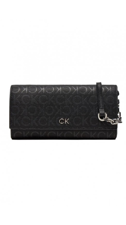 CALVIN KLEIN  DAILY LG TRIFOLD XBODY MONO ΤΣΑΝΤΑ ΓΥΝΑΙΚΕΙΑ BLACK