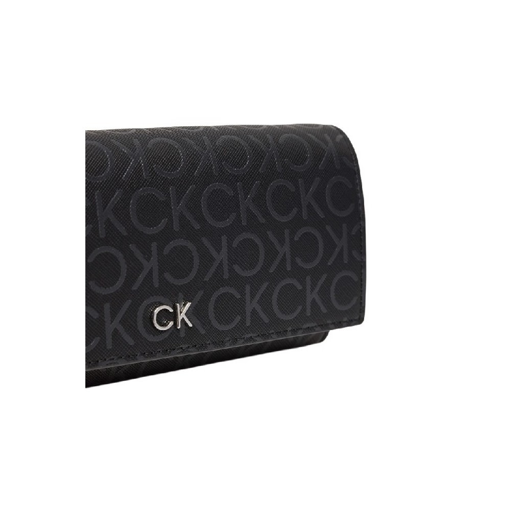 CALVIN KLEIN  DAILY LG TRIFOLD XBODY MONO ΤΣΑΝΤΑ ΓΥΝΑΙΚΕΙΑ BLACK