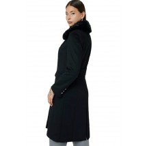 GUESS NANCY FIT COAT FAUX ΠΑΛΤΟ ΓΥΝΑΙΚΕΙΟ BLACK