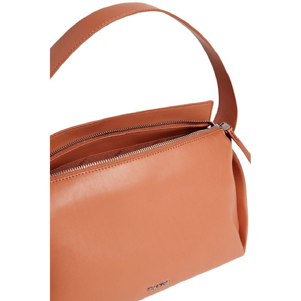 CALVIN KLEIN JEANS ELEVATED SOFT SHOULDER BAG SM ΤΣΑΝΤΑ ΓΥΝΑΙΚΕΙΑ PEACH