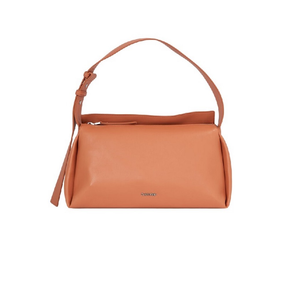 CALVIN KLEIN JEANS ELEVATED SOFT SHOULDER BAG SM ΤΣΑΝΤΑ ΓΥΝΑΙΚΕΙΑ PEACH