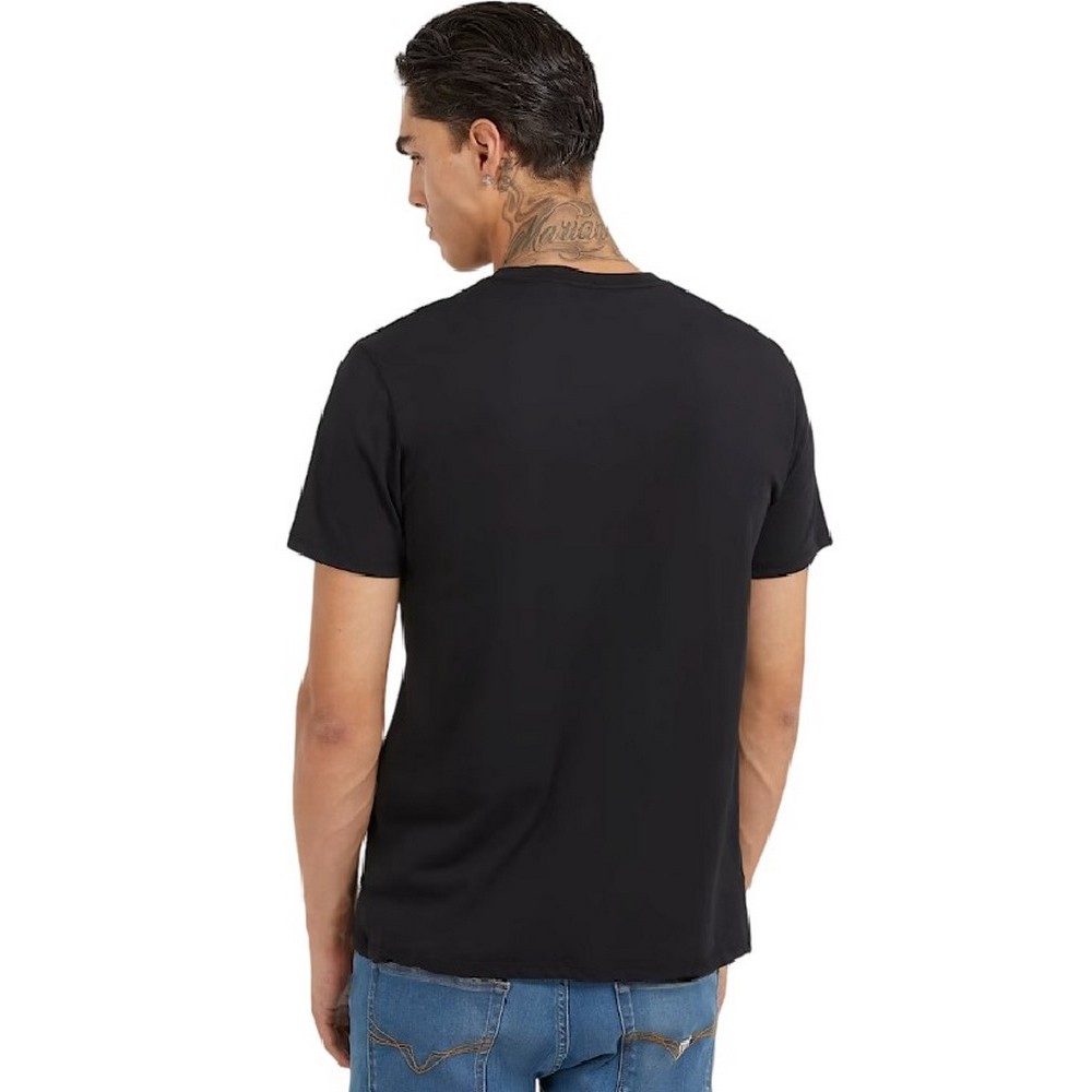 GUESS METALLIC T-SHIRT ΜΠΛΟΥΖΑ ΑΝΔΡΙΚΗ BLACK