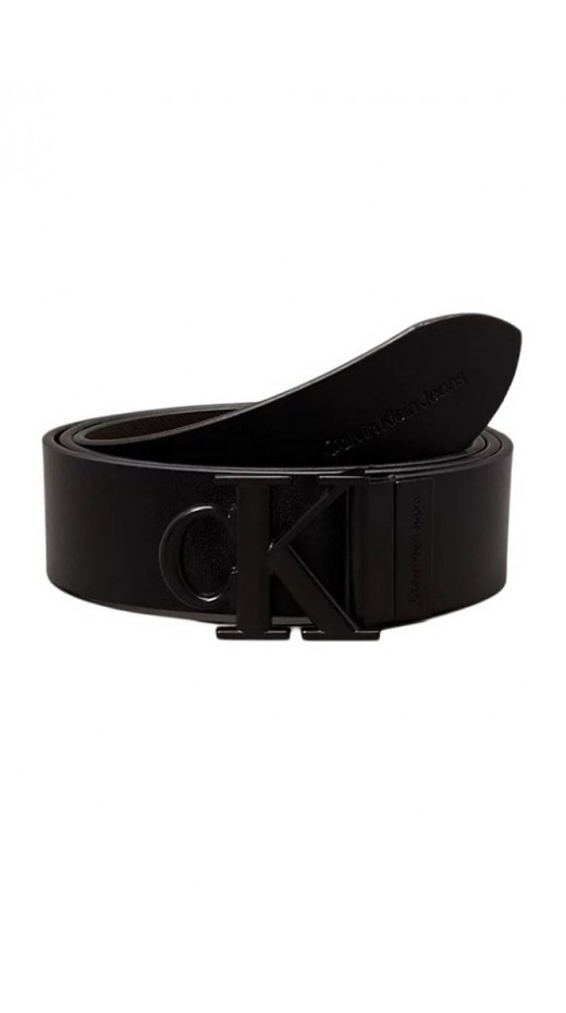 CALVIN KLEIN JEANS RO MONO REV/ADJ LTHR BELT 35MM ΖΩΝΗ ΑΝΔΡΙΚΗ BLACK