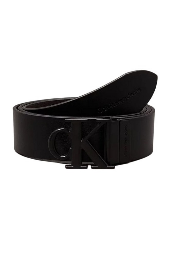 CALVIN KLEIN JEANS RO MONO REV/ADJ LTHR BELT 35MM ΖΩΝΗ ΑΝΔΡΙΚΗ BLACK