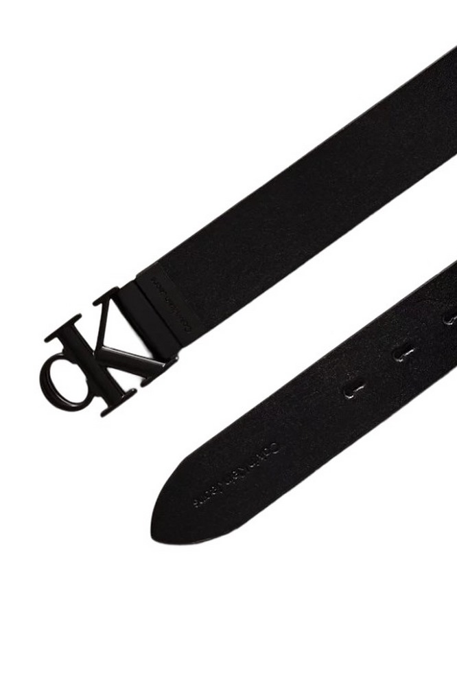 CALVIN KLEIN JEANS RO MONO REV/ADJ LTHR BELT 35MM ΖΩΝΗ ΑΝΔΡΙΚΗ BLACK