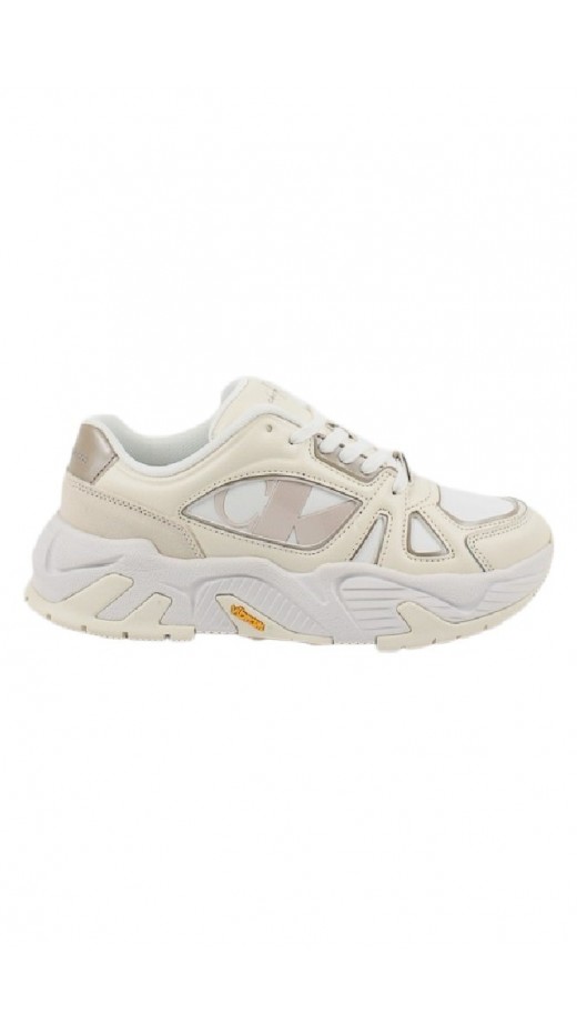 CALVIN KLEIN JEANS CHUNKY RUNNER VIBRAM MIX NBS MTR ΠΑΠΟΥΤΣΙ ΓΥΝΑΙΚΕΙΟ BRIGHT WHITE